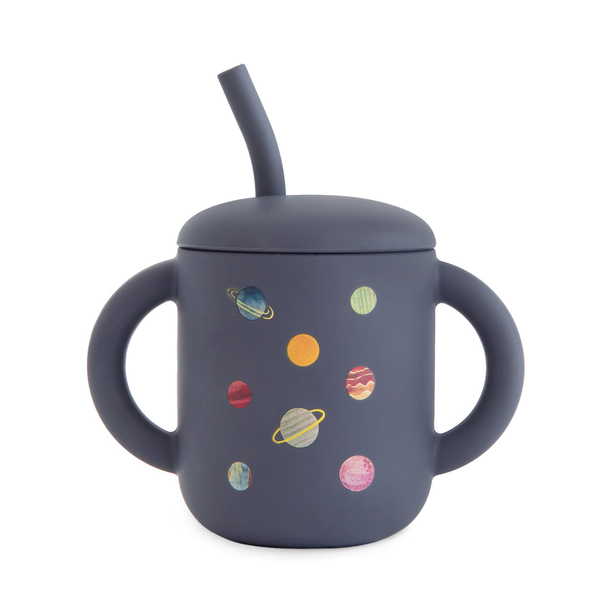Mushie Silicone Training Cup + Straw Planets | Playroom Avenue