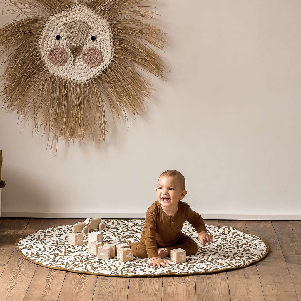 Toddlekind Snuggle Mat | Leaves - Sand Castle | Playroom Avenue