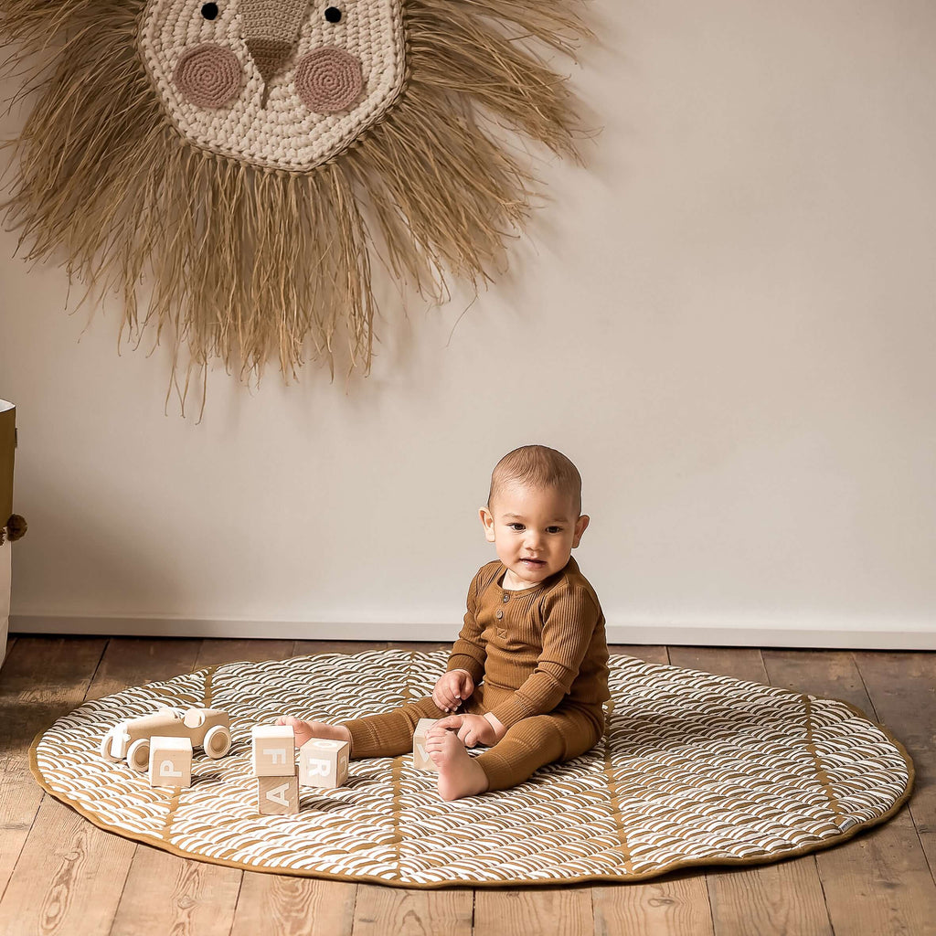 Toddlekind Snuggle Mat | Leaves - Sand Castle | Playroom Avenue