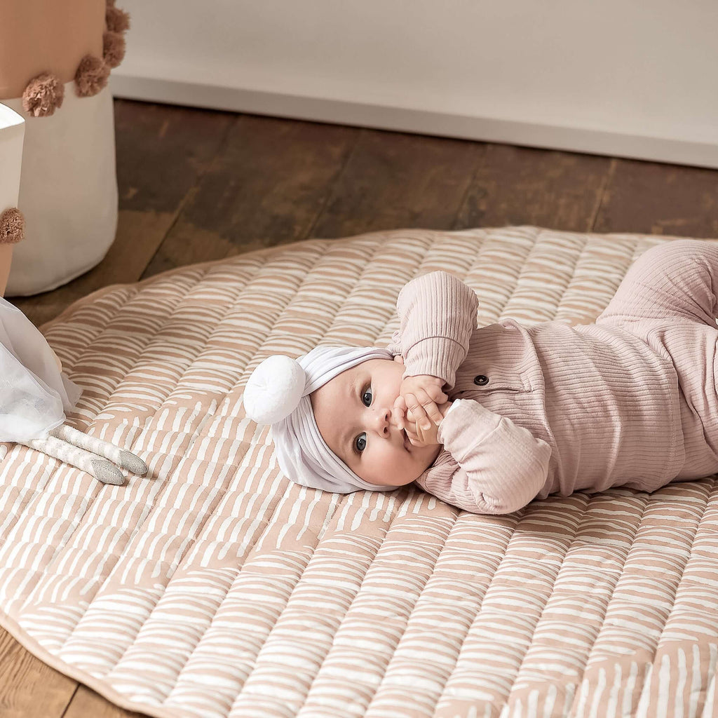 Toddlekind Snuggle Mat | Leaves - Sea Shell | Playroom Avenue