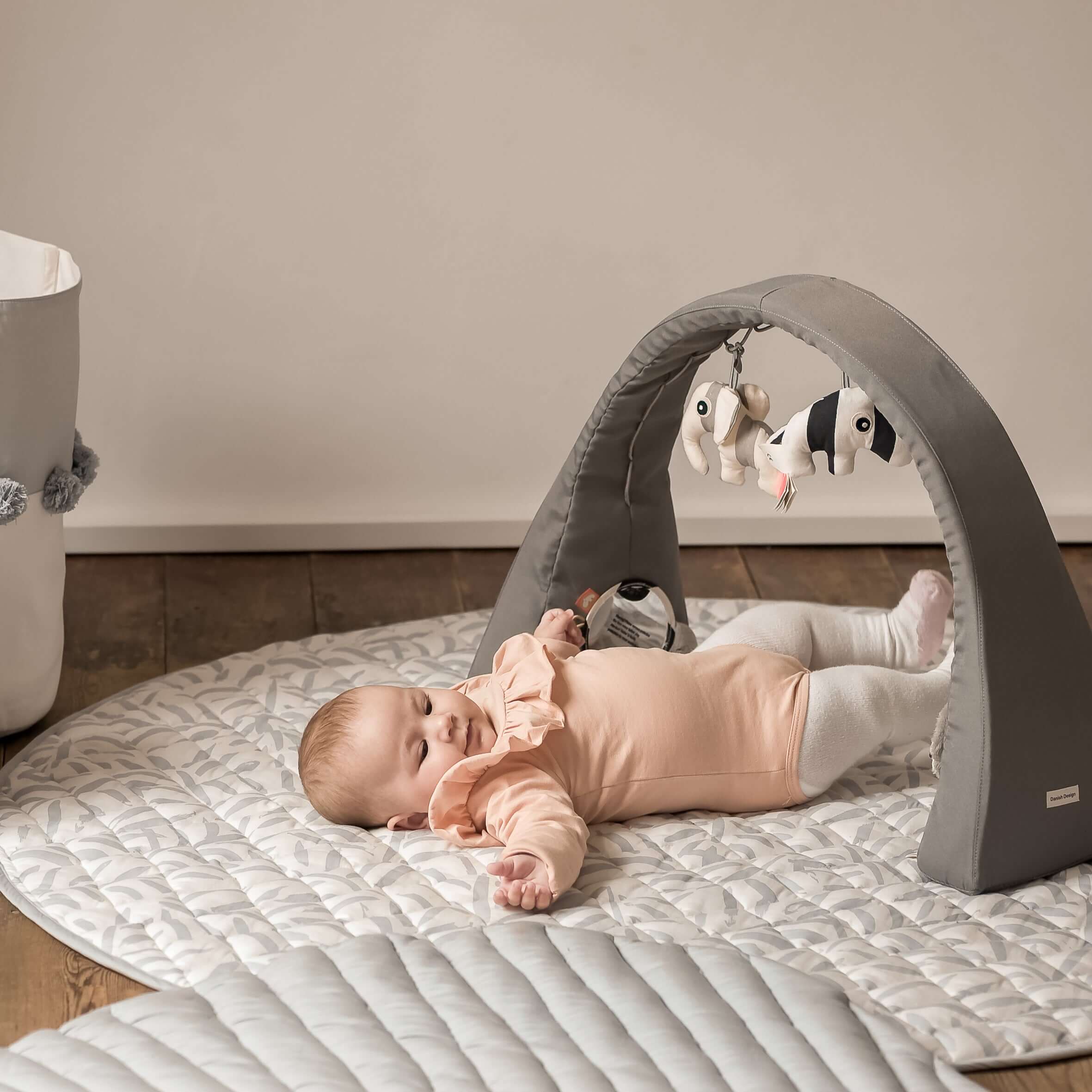 Toddlekind Snuggle Mat | Leaves - Stone | Playroom Avenue