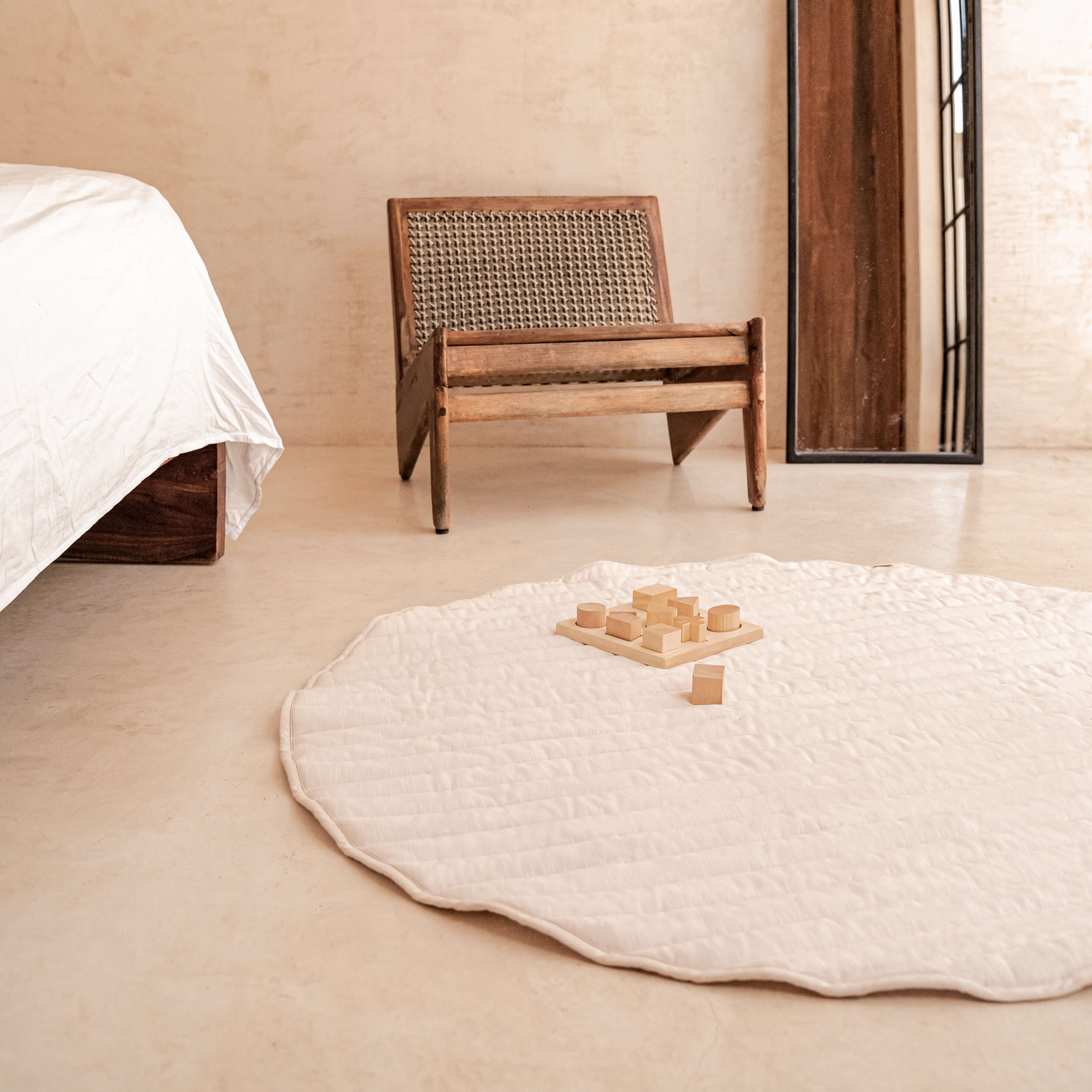 Toddlekind Snuggle Mat | Stripes - Blush | Playroom Avenue