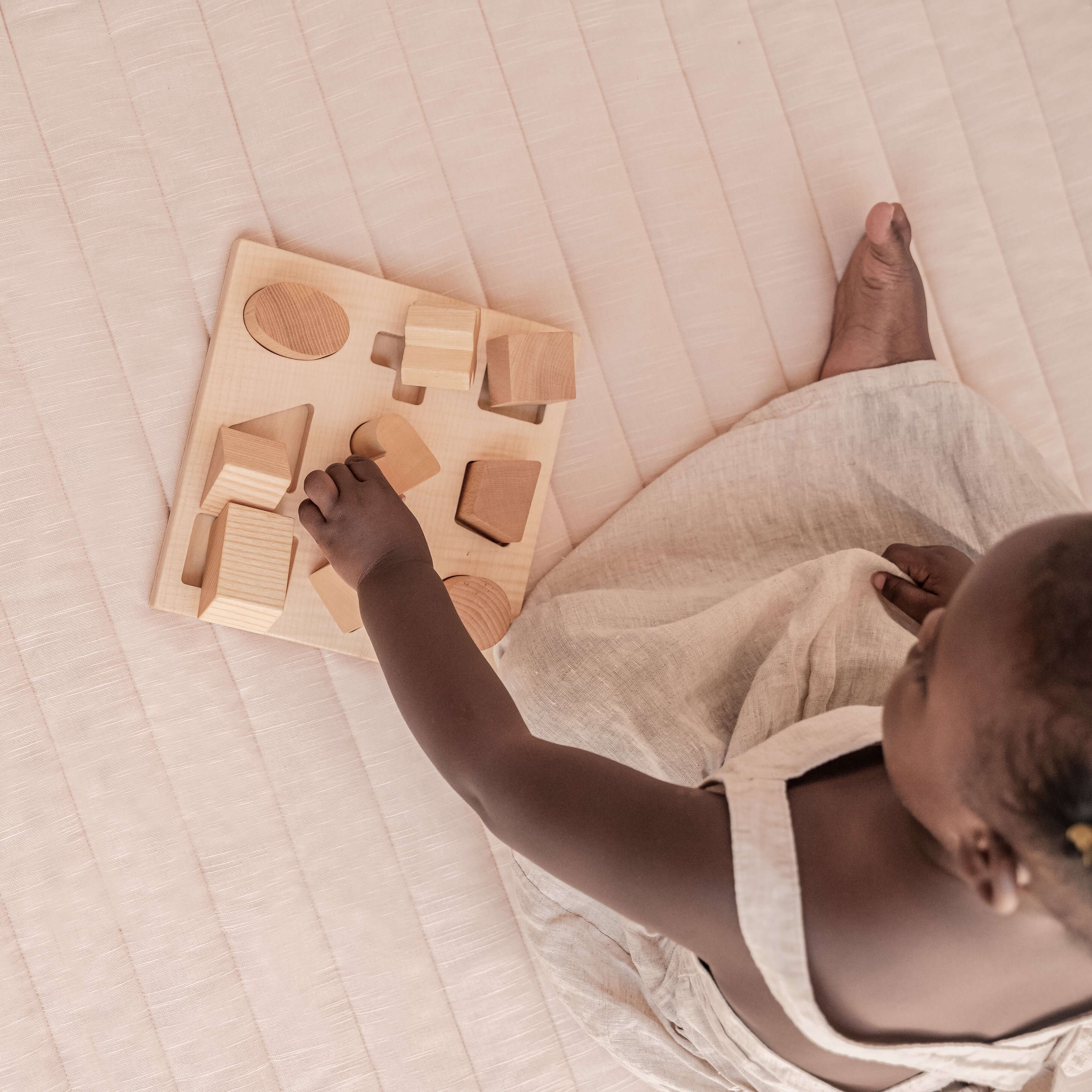 Toddlekind Snuggle Mat | Stripes - Blush | Playroom Avenue