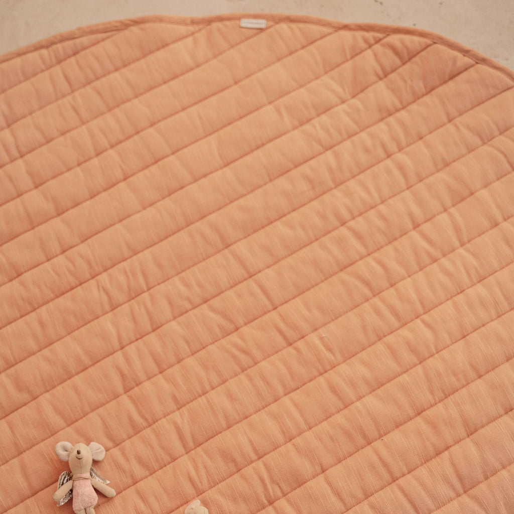 Toddlekind Snuggle Mat | Stripes - Camel | Playroom Avenue