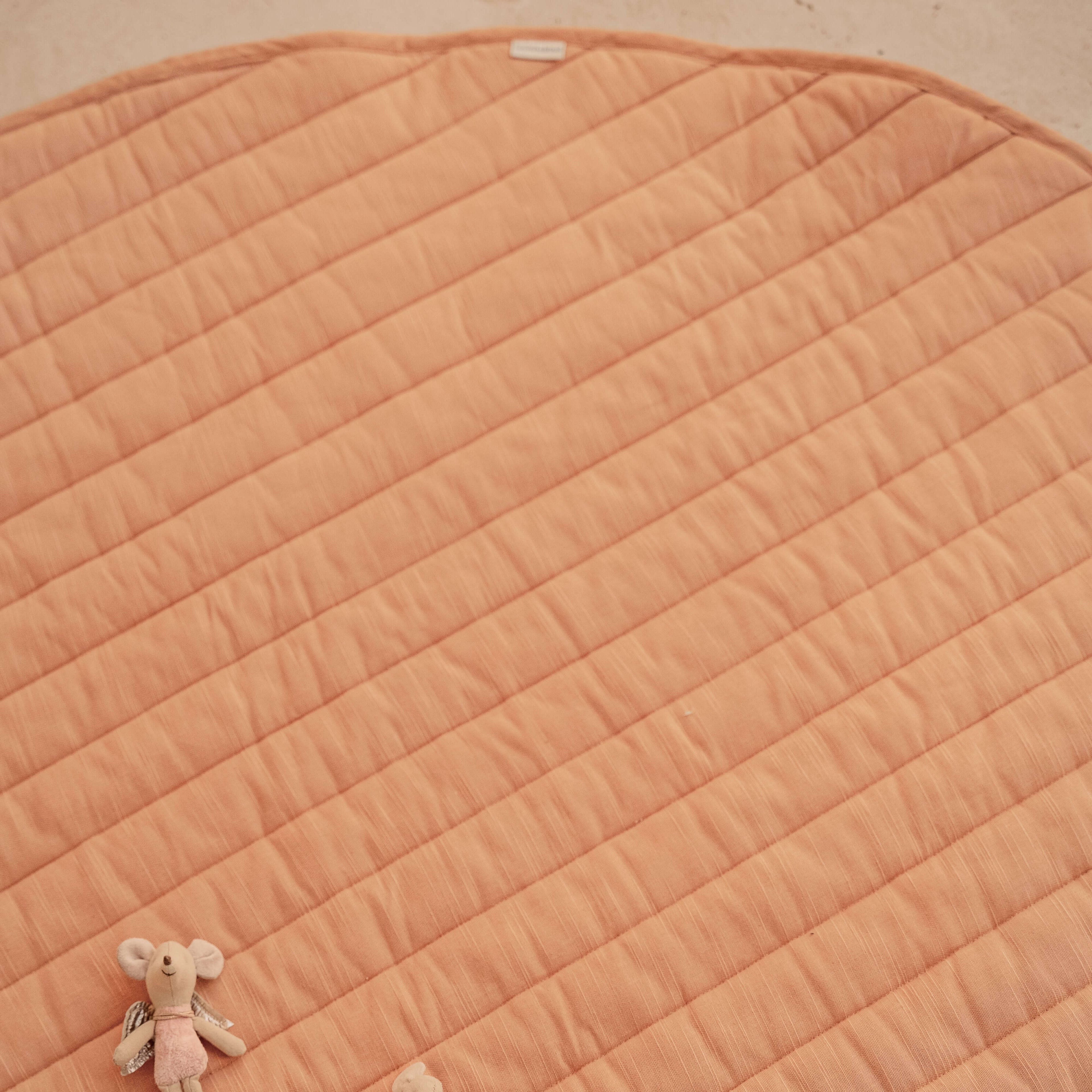 Toddlekind Snuggle Mat | Stripes - Camel | Playroom Avenue