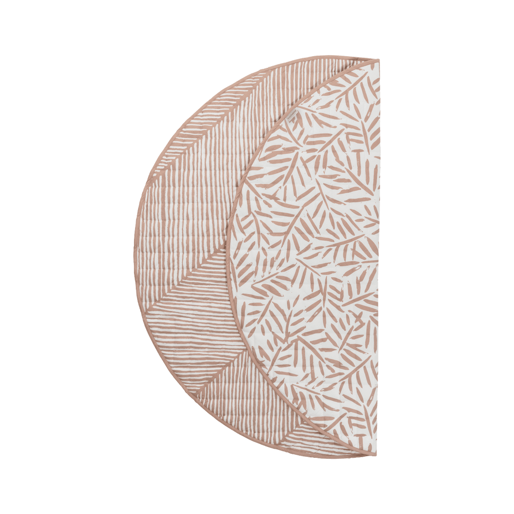 Toddlekind Snuggle Mat | Leaves - Sea Shell | Playroom Avenue