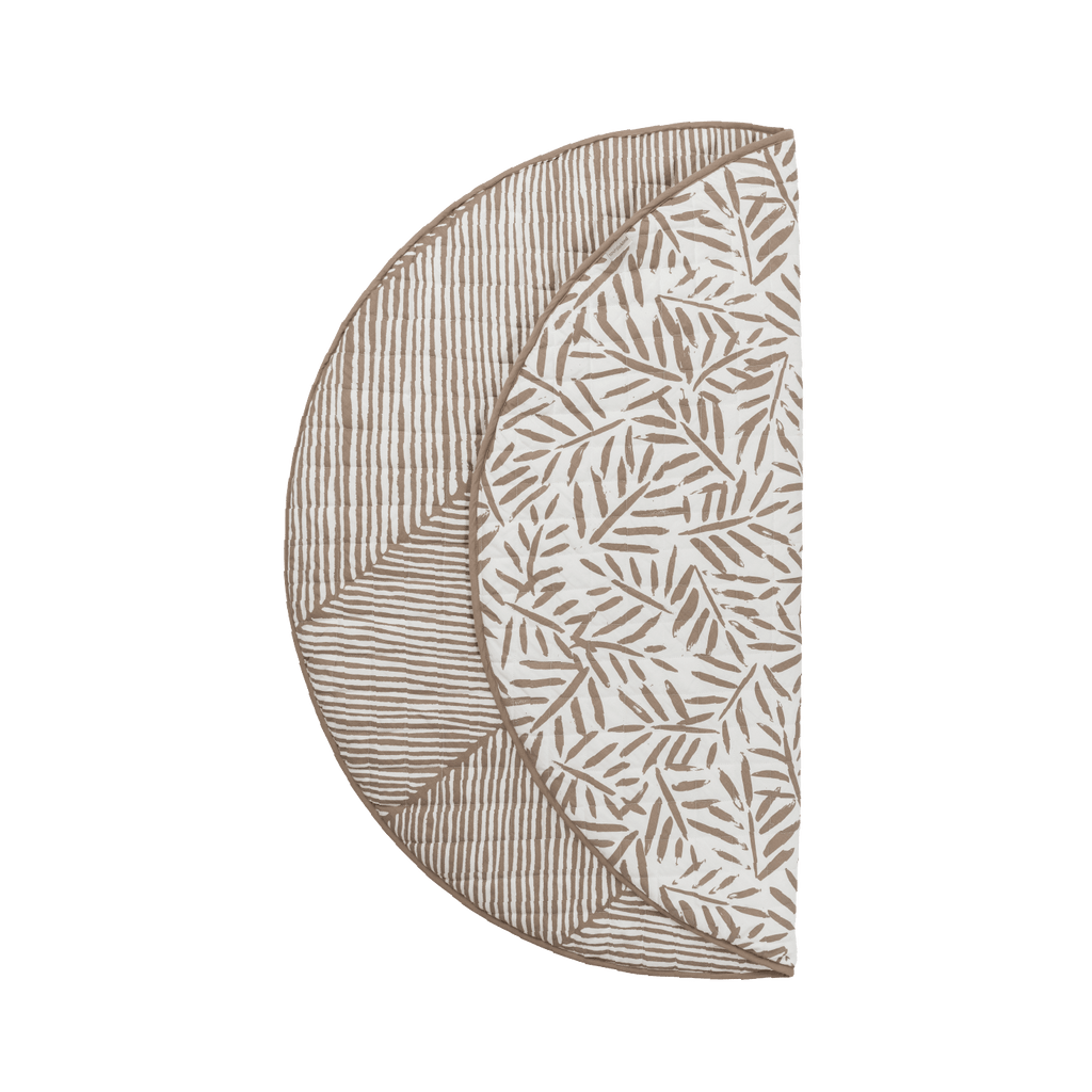 Toddlekind Snuggle Mat | Leaves - Tan | Playroom Avenue