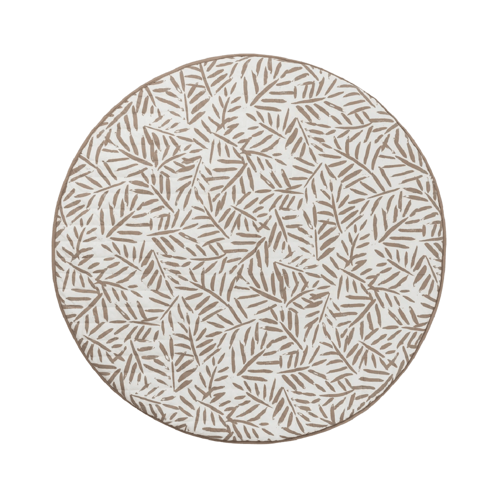 Toddlekind Snuggle Mat | Leaves - Tan | Playroom Avenue