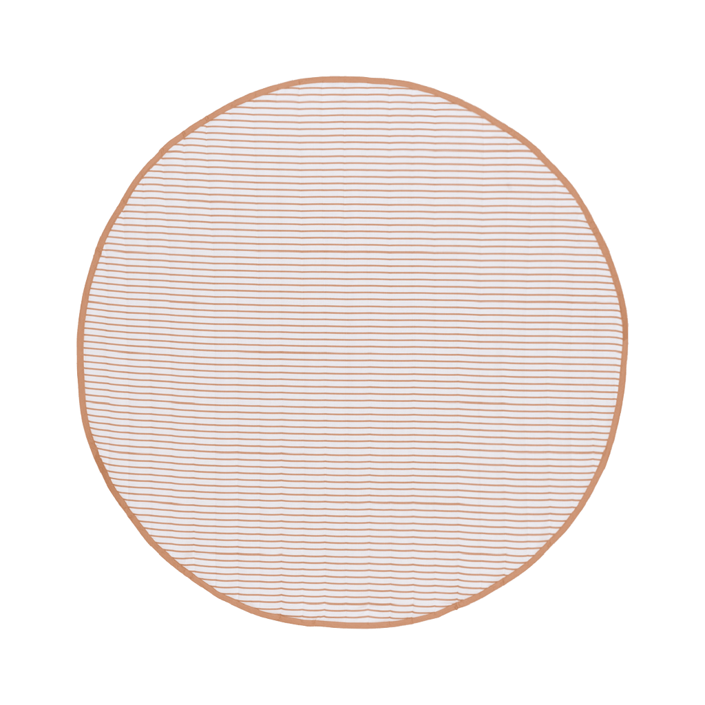 Toddlekind Snuggle Mat | Stripes - Camel | Playroom Avenue