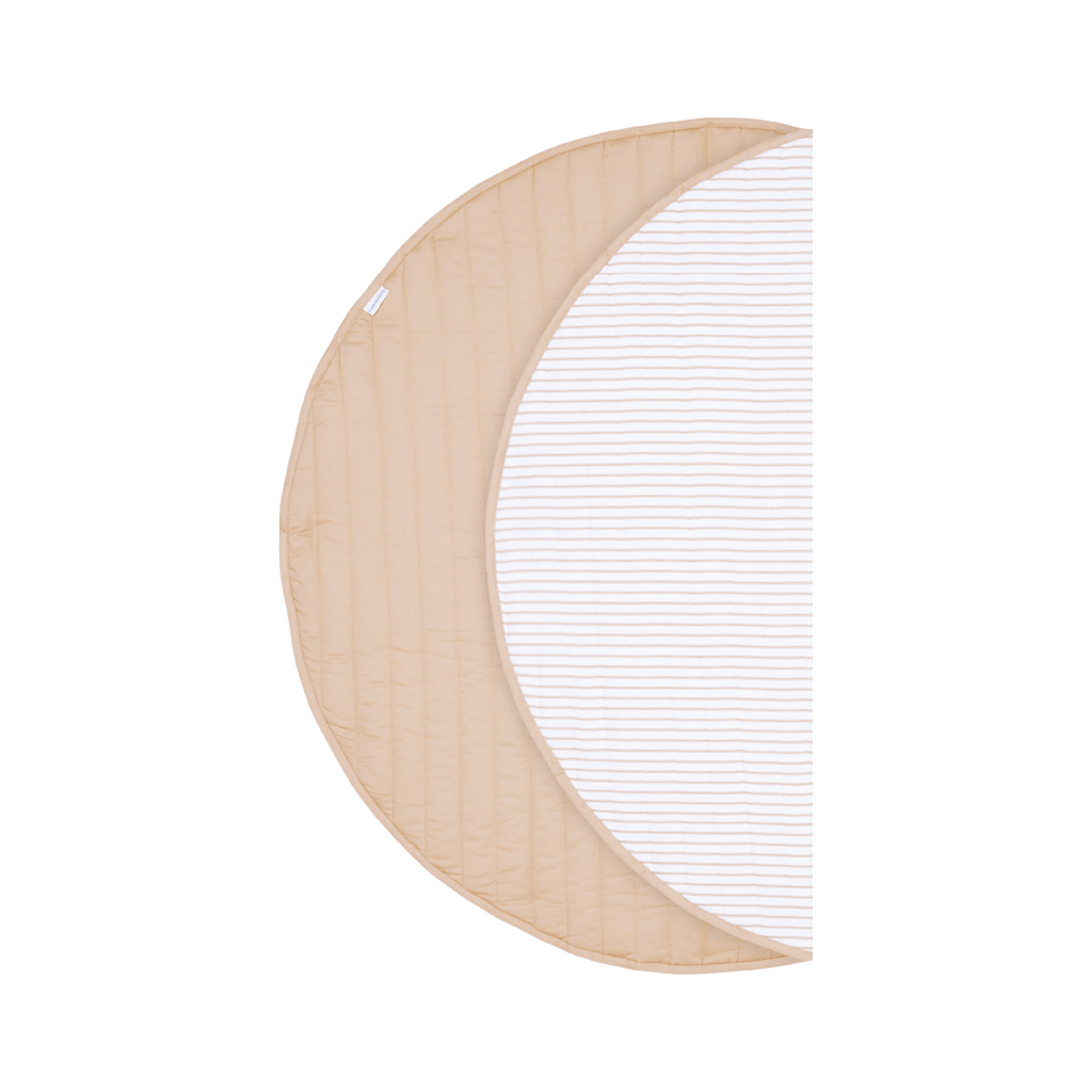 Toddlekind Snuggle Mat | Stripes - Sandstone | Playroom Avenue
