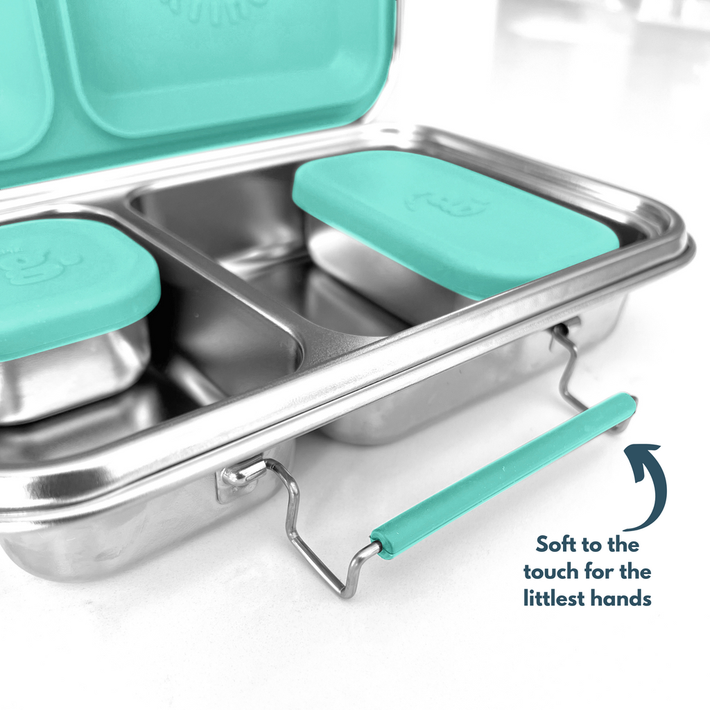 The Good Kiind Soft Touch Silicone Wrapped Latch: The Snacker™ MINT | Playroom Avenue