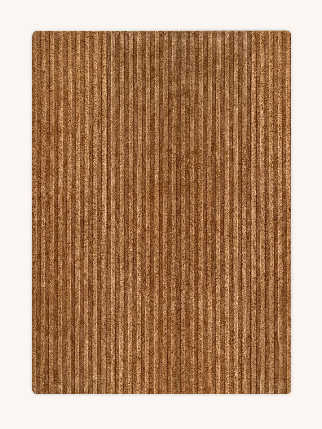 Maison Deux Rug SOLID STRIPE Terra Brown 3.9 x 5.9ft | Playroom Avenue