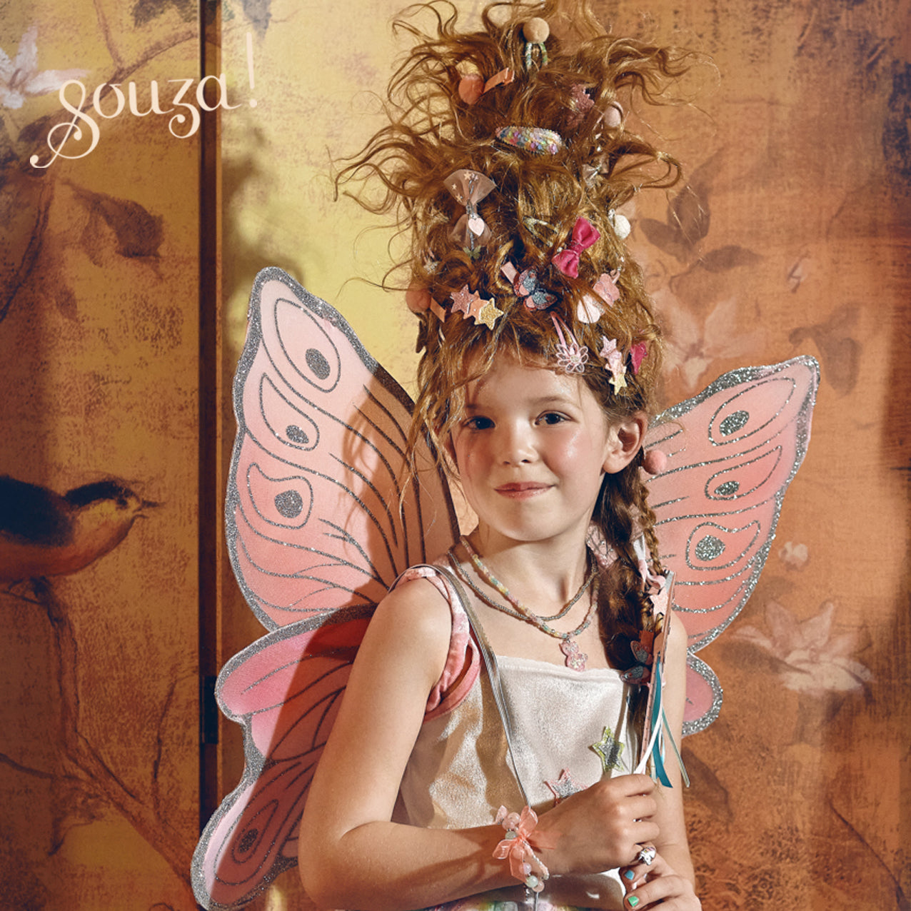 Souza Louanne Fairy Costume – Dress and Wings Set (multicolor) | Playroom Avenue