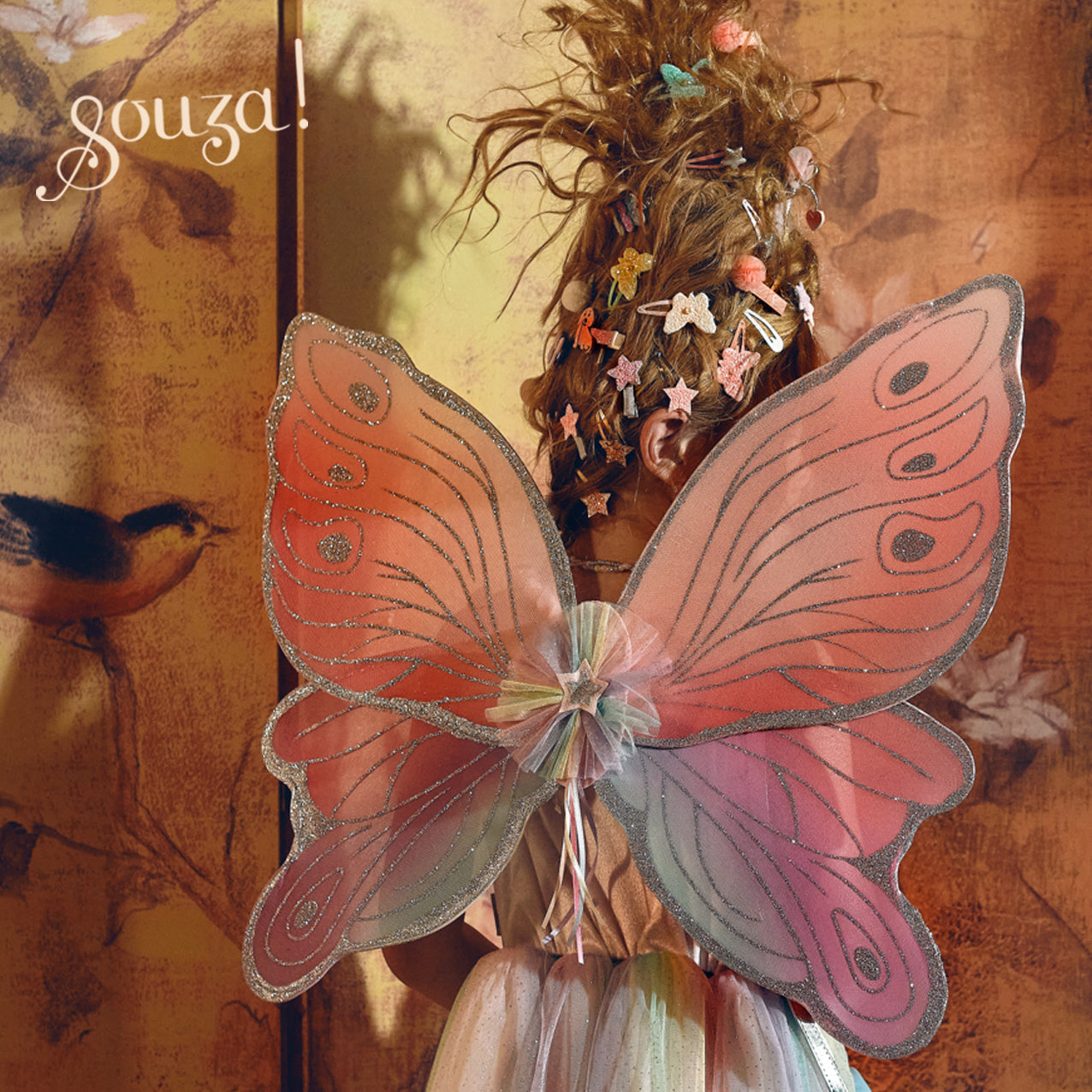 Souza Louanne Fairy Costume – Dress and Wings Set (multicolor) | Playroom Avenue