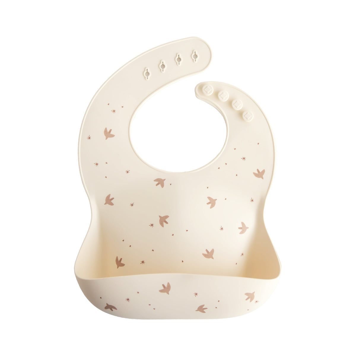 Mushie Silicone Baby Bib Sparrow | Playroom Avenue