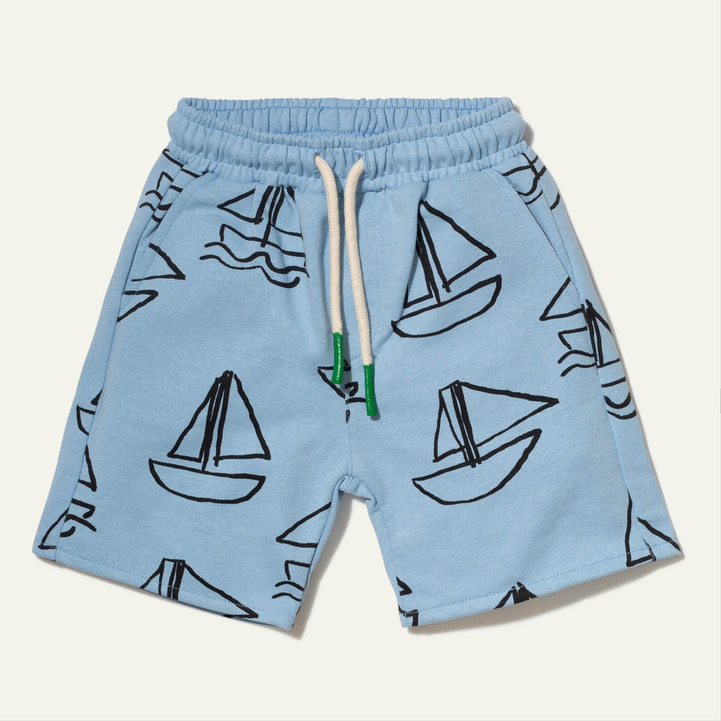 Mon Coeur Recycled Cotton Sailboat Kid Short
