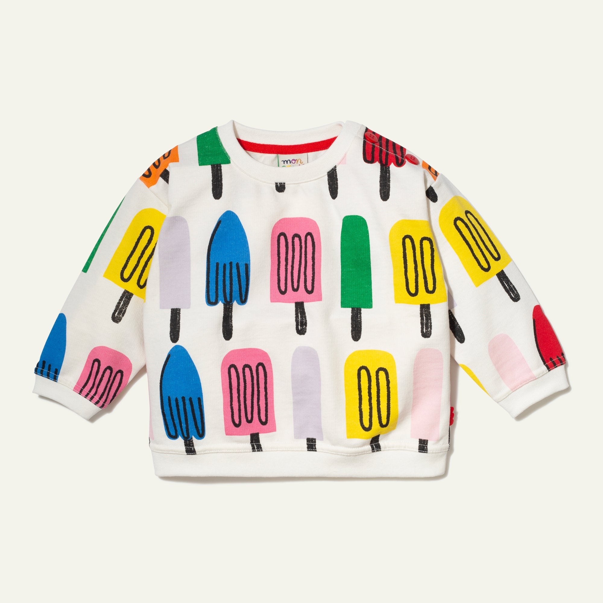 Mon Coeur Recycled Cotton Ice Pop Baby Sweatshirt | Playroom Avenue