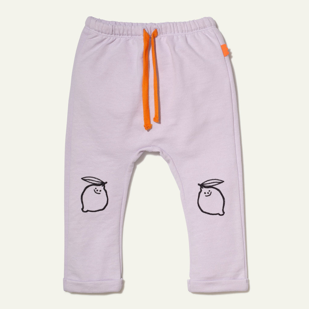 Mon Coeur Recycled Cotton Lemon Baby Joggers | Playroom Avenue