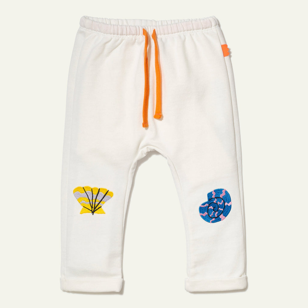 Mon Coeur Recycled Cotton Seashell Baby Joggers | Playroom Avenue