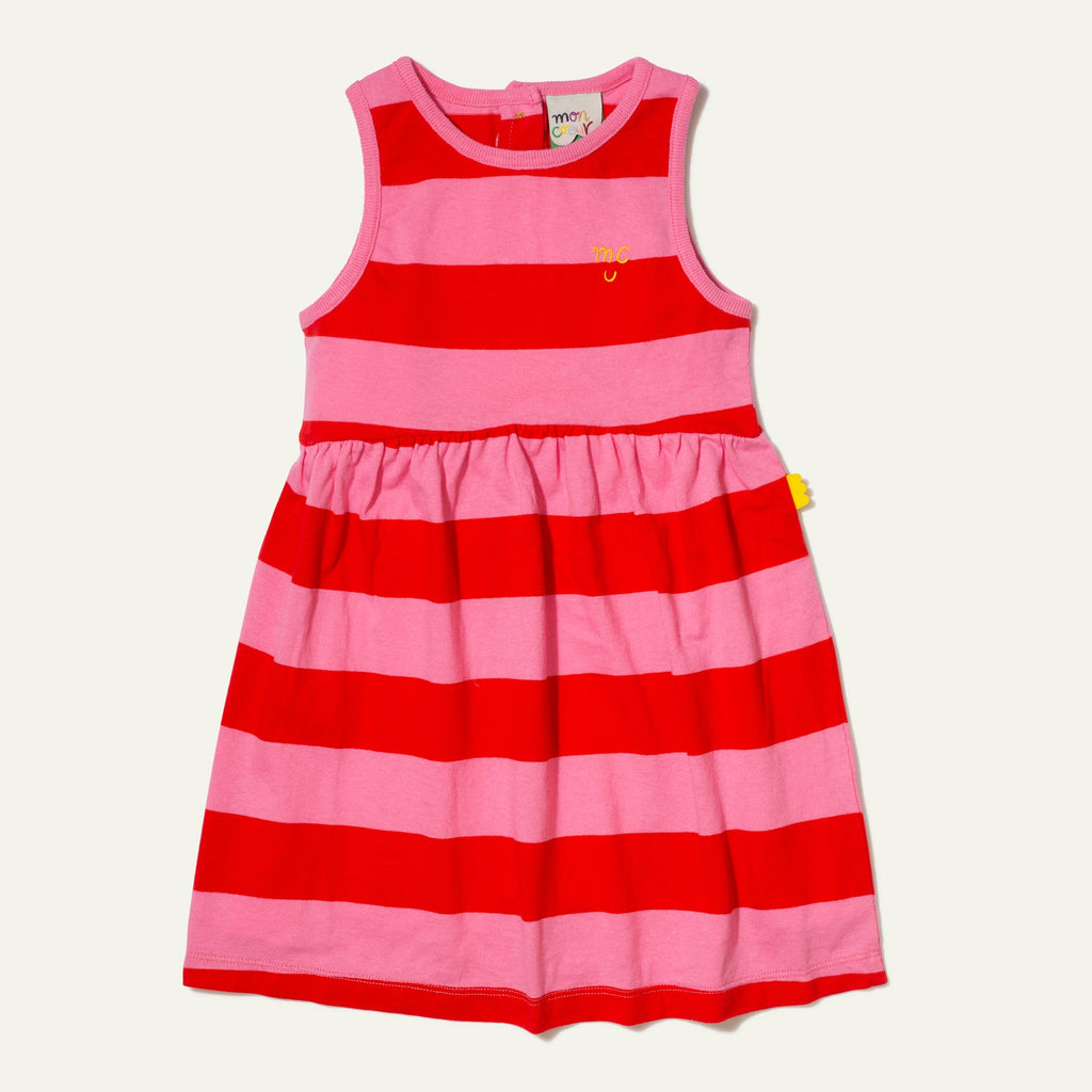 Mon Coeur Recycled Cotton Stripes Kid Tank Dress | Playroom Avenue