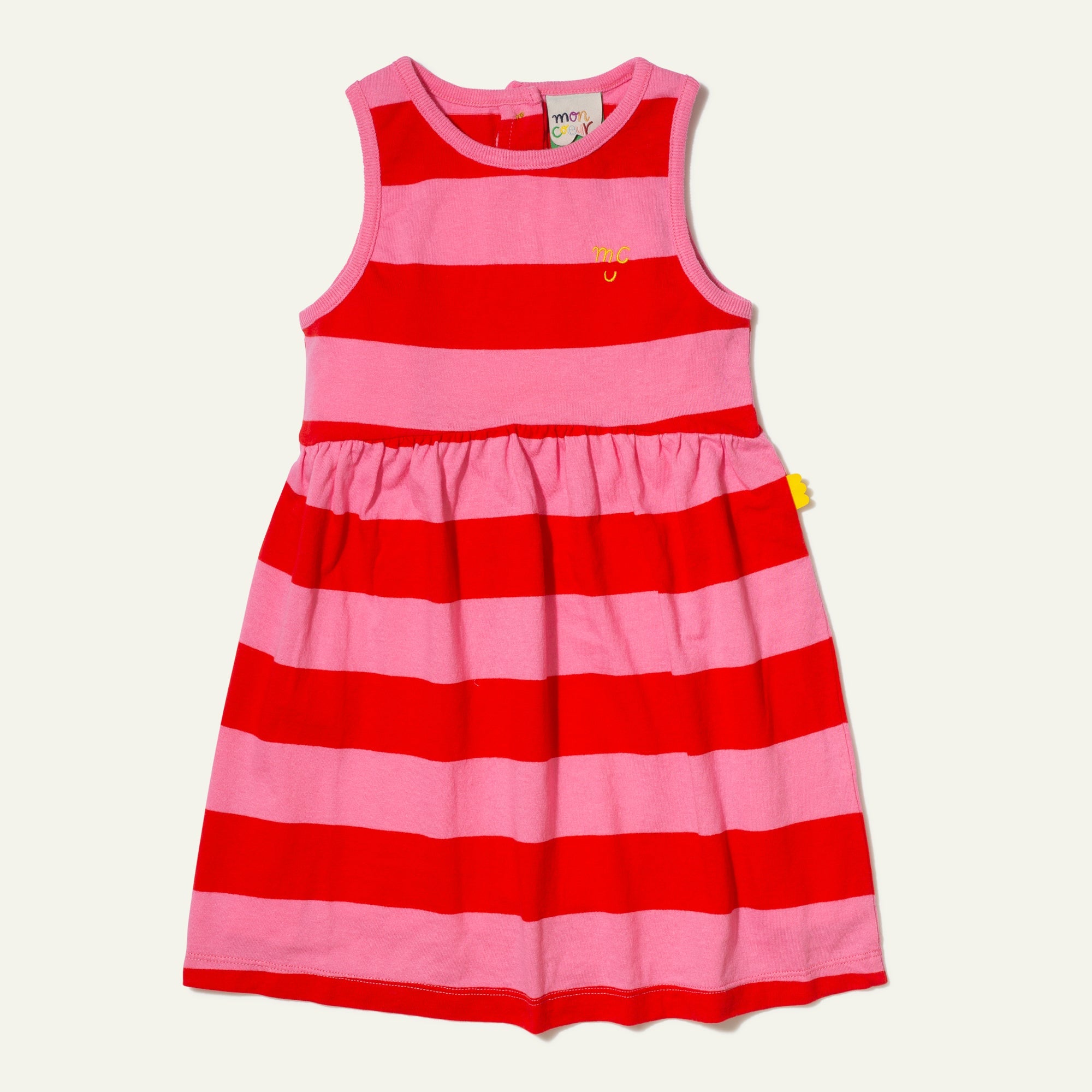 Mon Coeur Recycled Cotton Stripes Kid Tank Dress | Playroom Avenue
