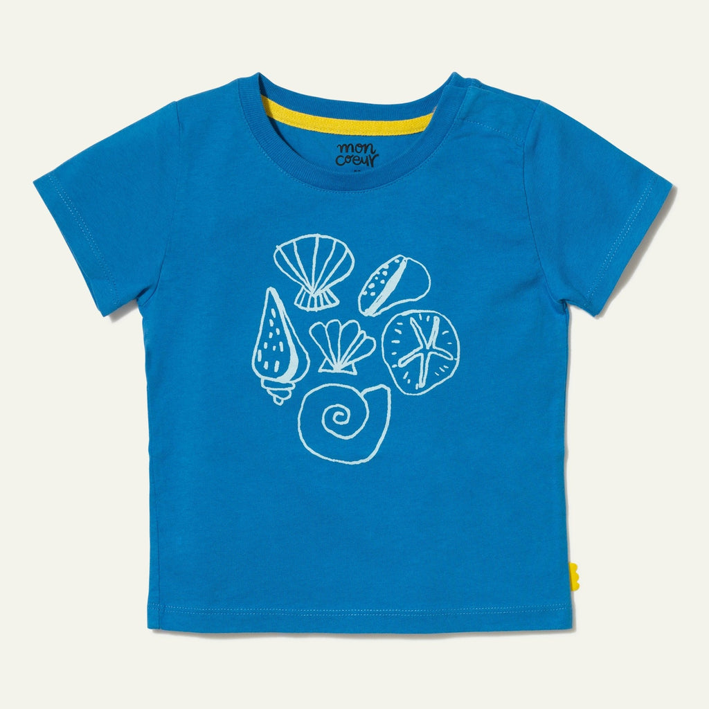 Mon Coeur Recycled Cotton Seashell Baby T-Shirt | Playroom Avenue