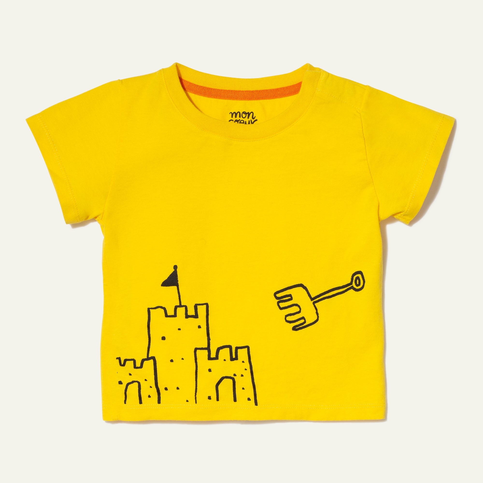 Mon Coeur Recycled Cotton Sandcastle Baby T-Shirt