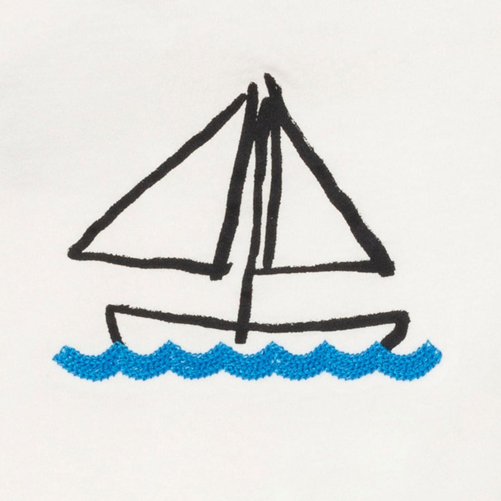 Mon Coeur Recycled Cotton Sail Away Baby T-Shirt | Playroom Avenue