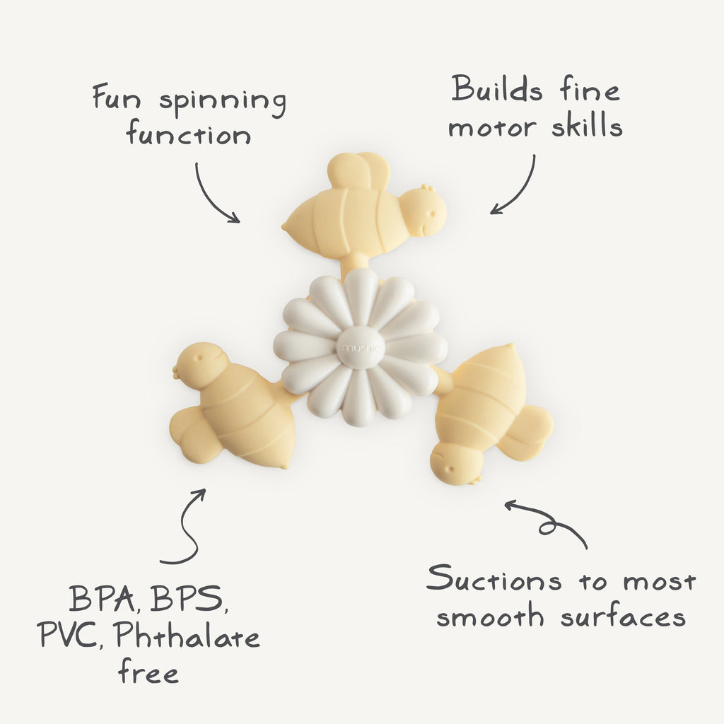 Mushie Suction Spinner Toy | Playroom Avenue