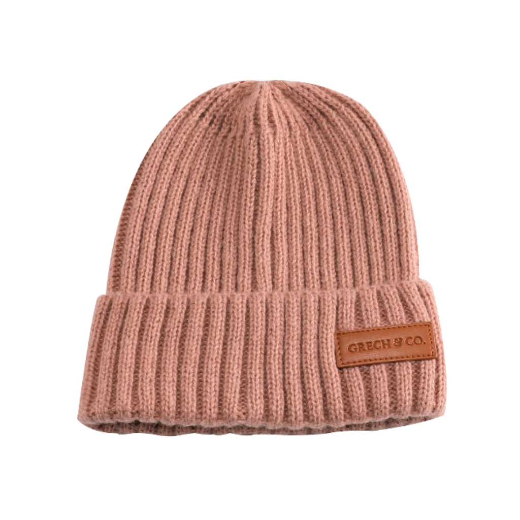 GRECH & CO. Knit Beanie Wide Rib | Sunset | Playroom Avenue