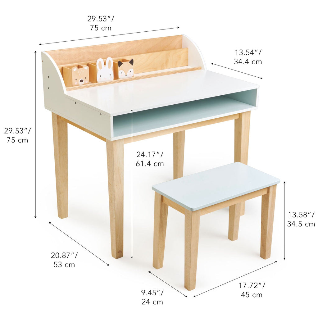 Tender Leaf Desk and Chair - Playroom Avenue