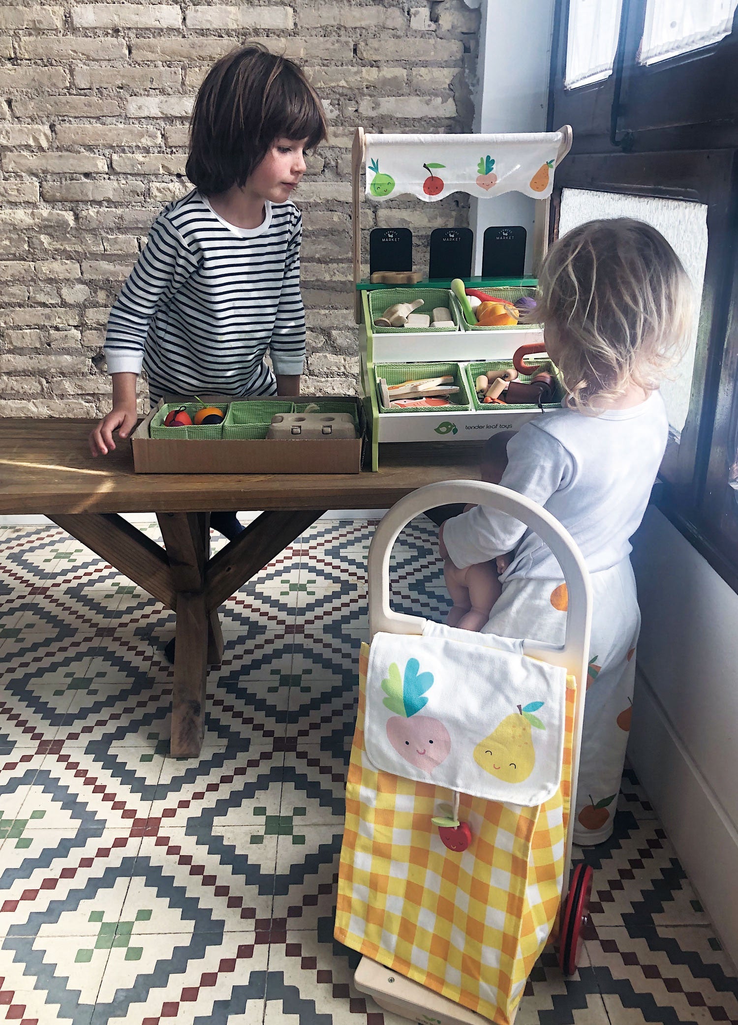 Tender Leaf Pull Along Shopping Trolley | Playroom Avenue