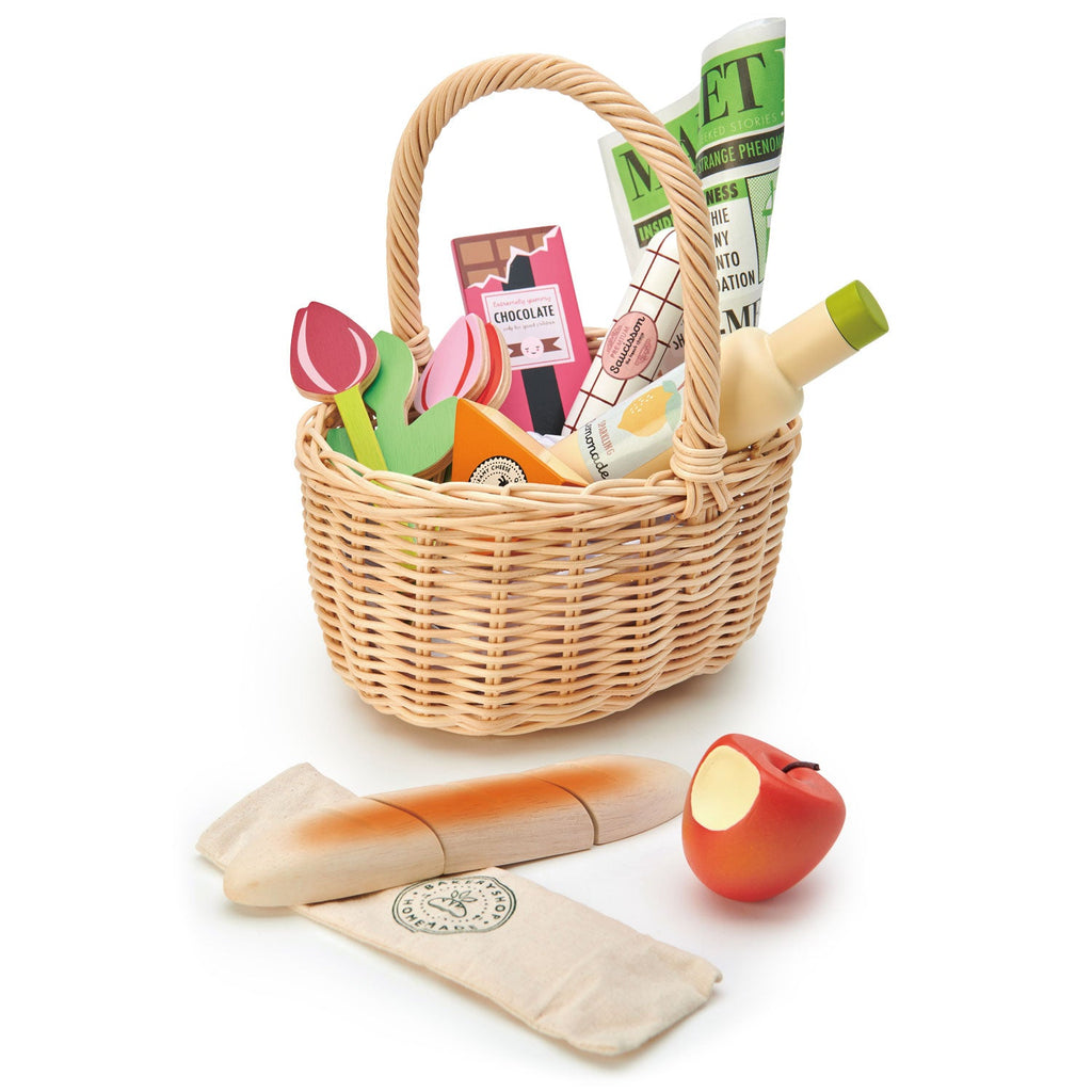 Tender Leaf Wicker Shopping Basket | Playroom Avenue