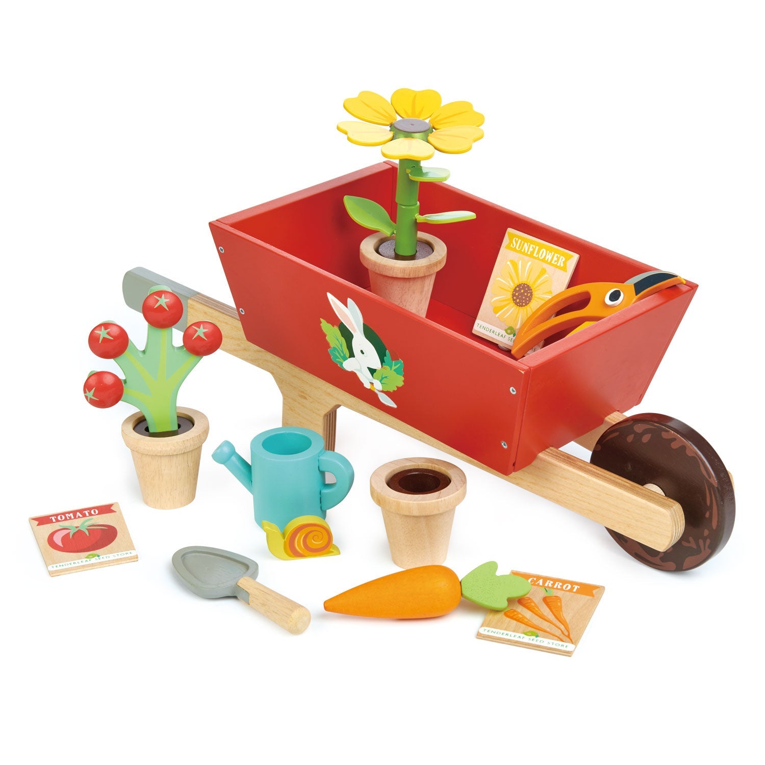 Tender Leaf Toys Garden Wheelbarrow Set