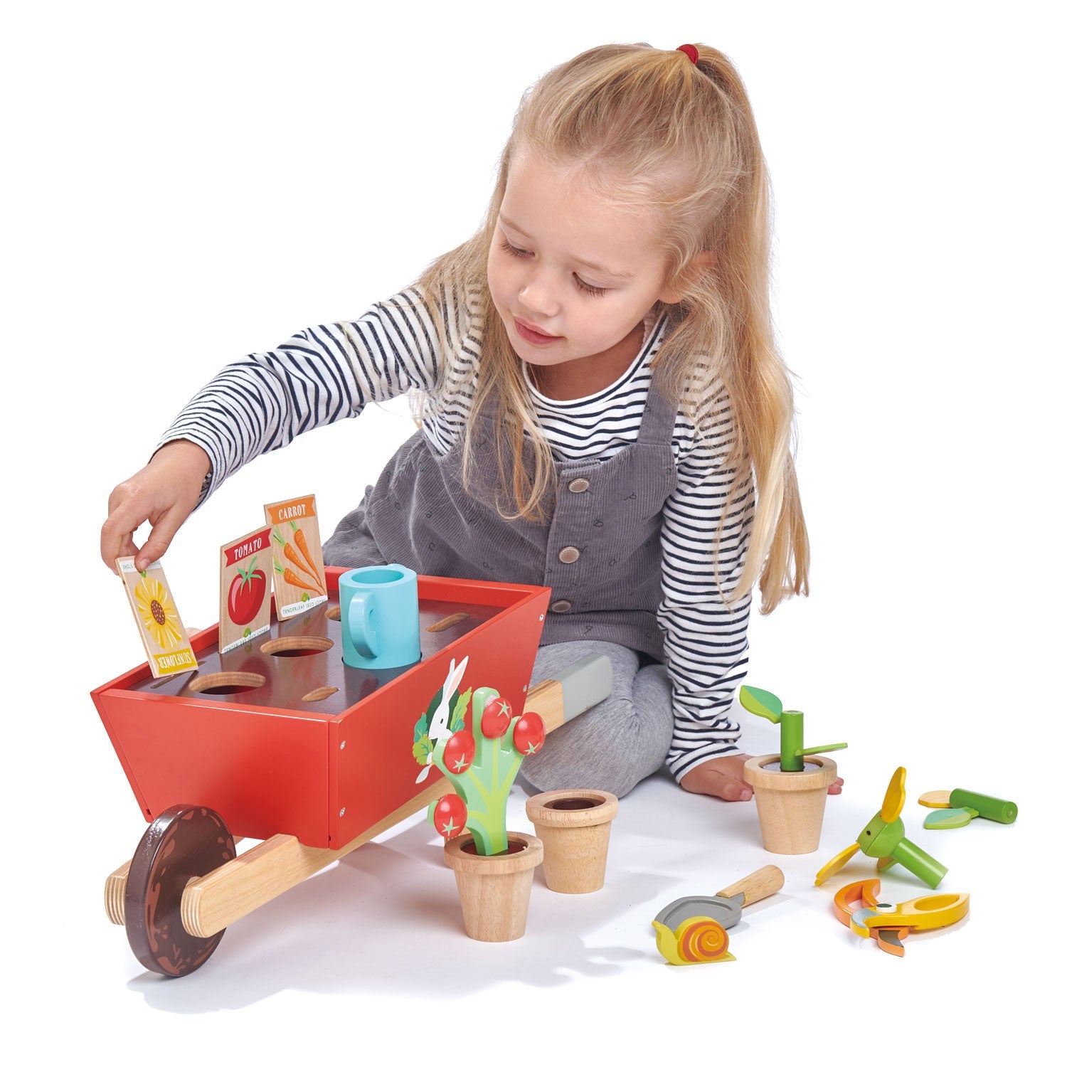 Tender Leaf Toys Garden Wheelbarrow Set