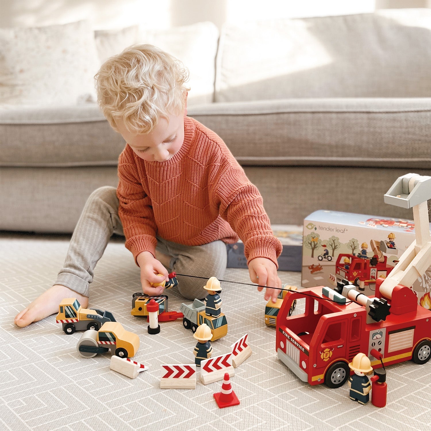 Tender Leaf Toys Fire Engine