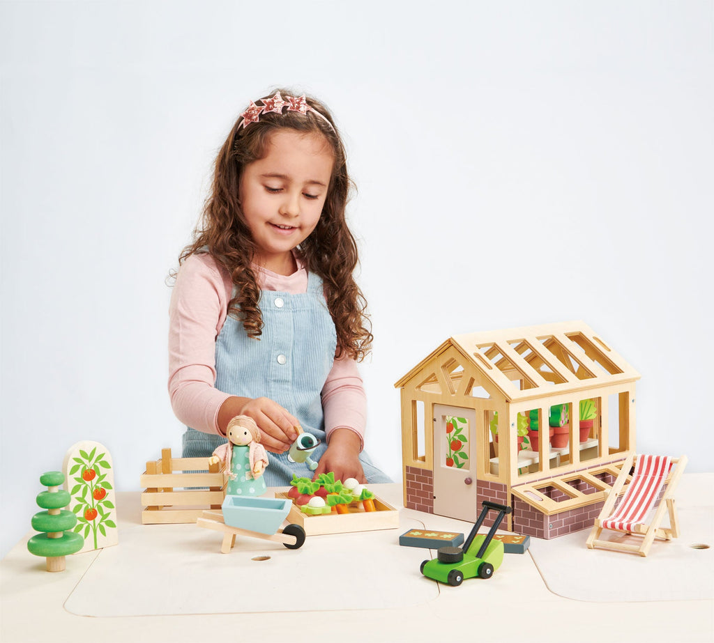 Tender Leaf Greenhouse and Garden Set | Playroom Avenue