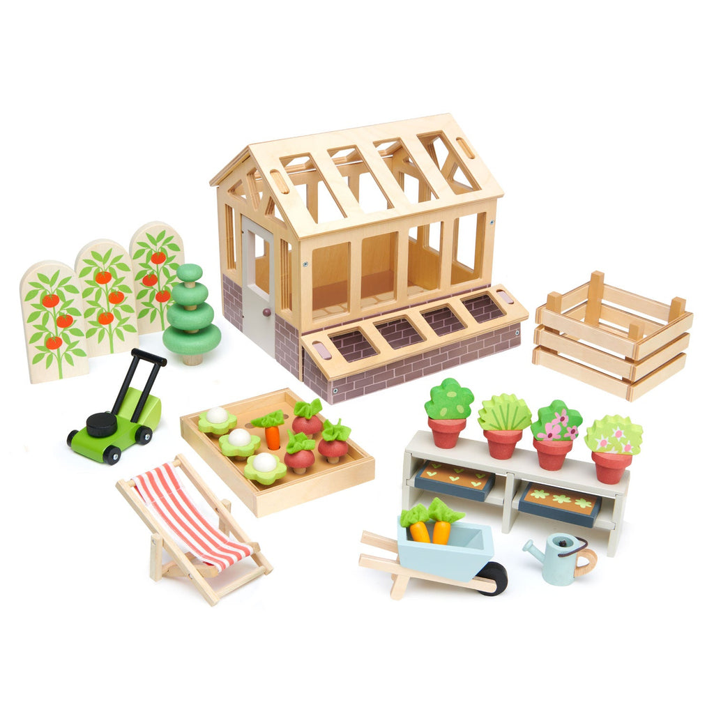 Tender Leaf Greenhouse and Garden Set | Playroom Avenue