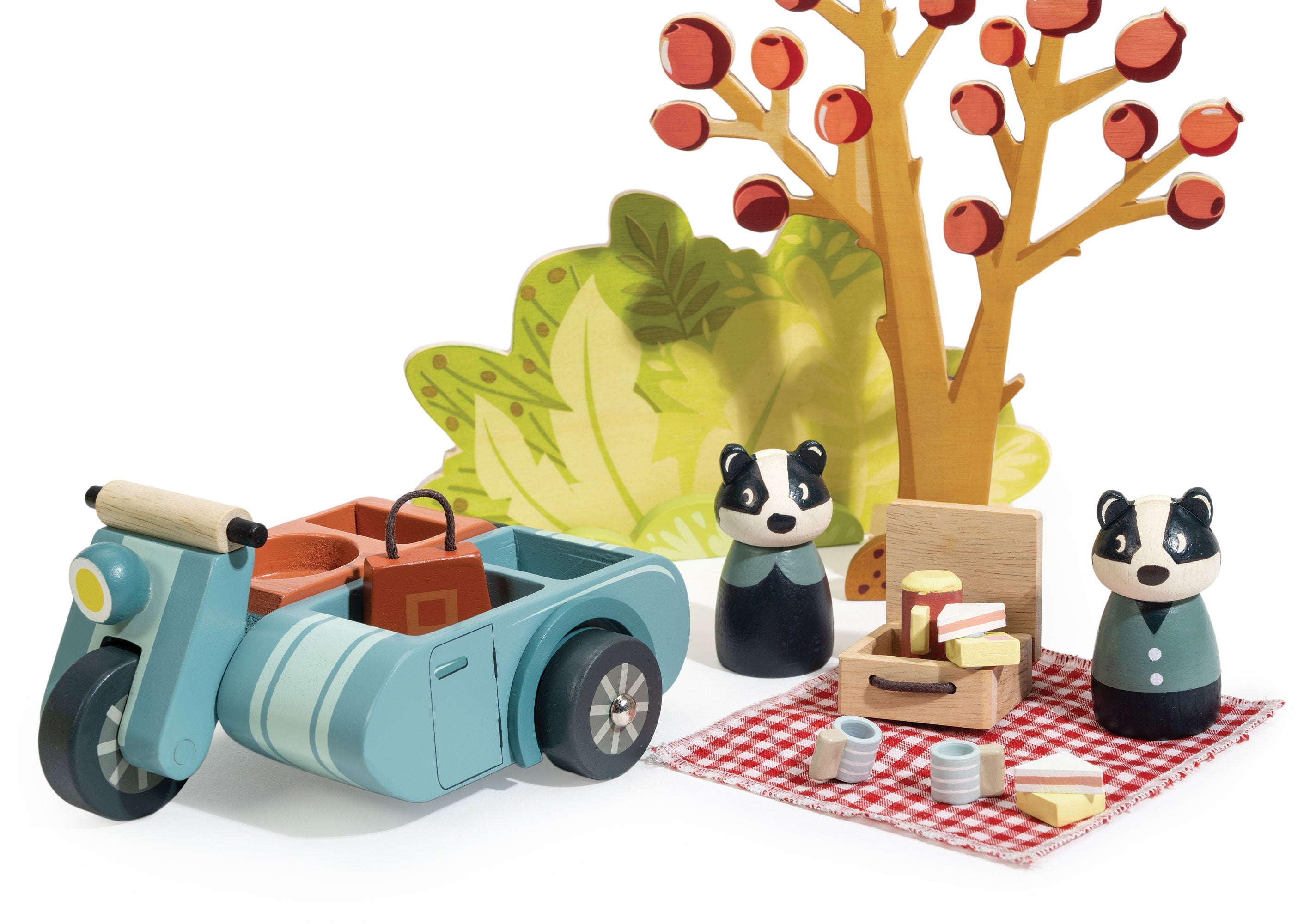 Tender Leaf Badger Picnic Motorbike Ride | Playroom Avenue