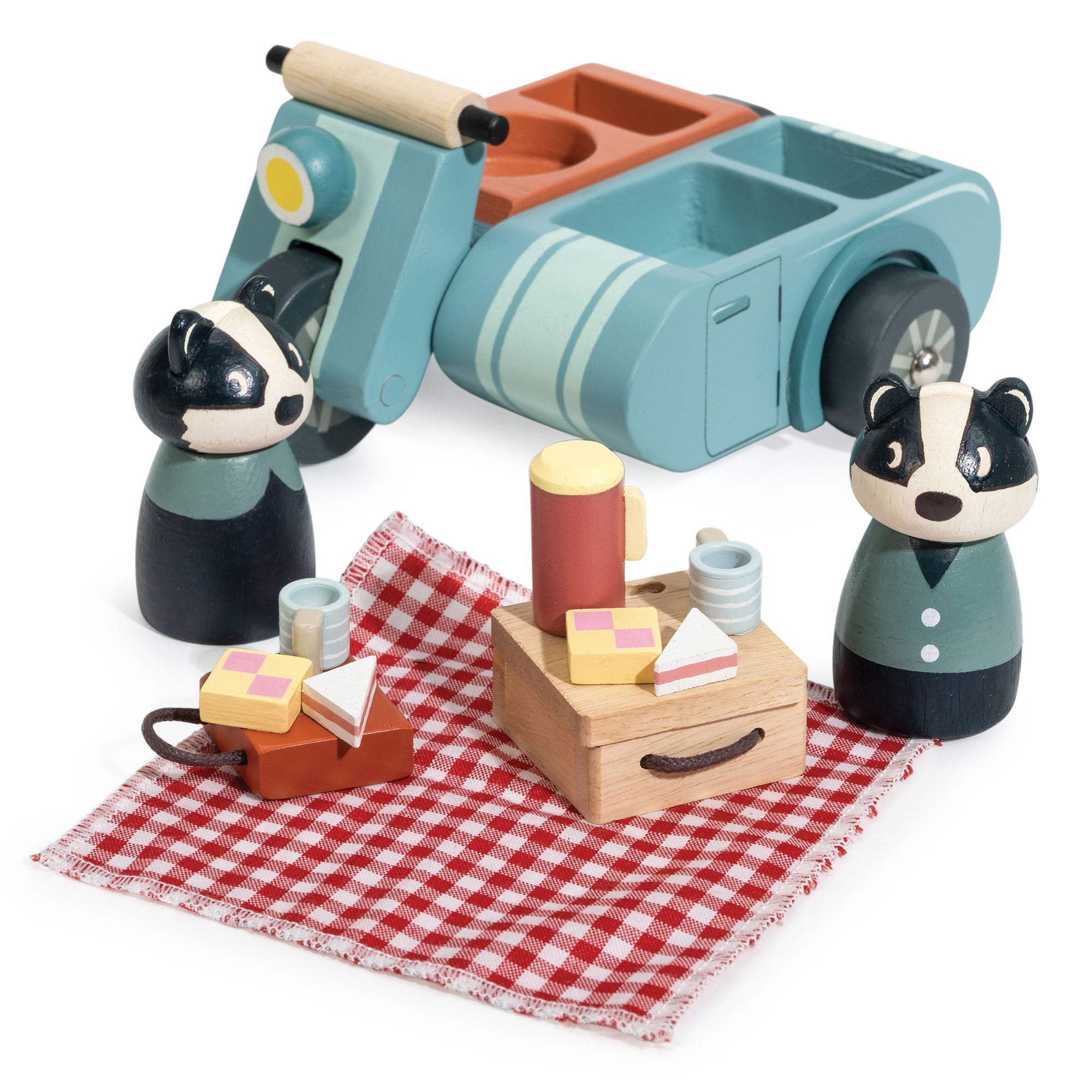 Tender Leaf Badger Picnic Motorbike Ride | Playroom Avenue