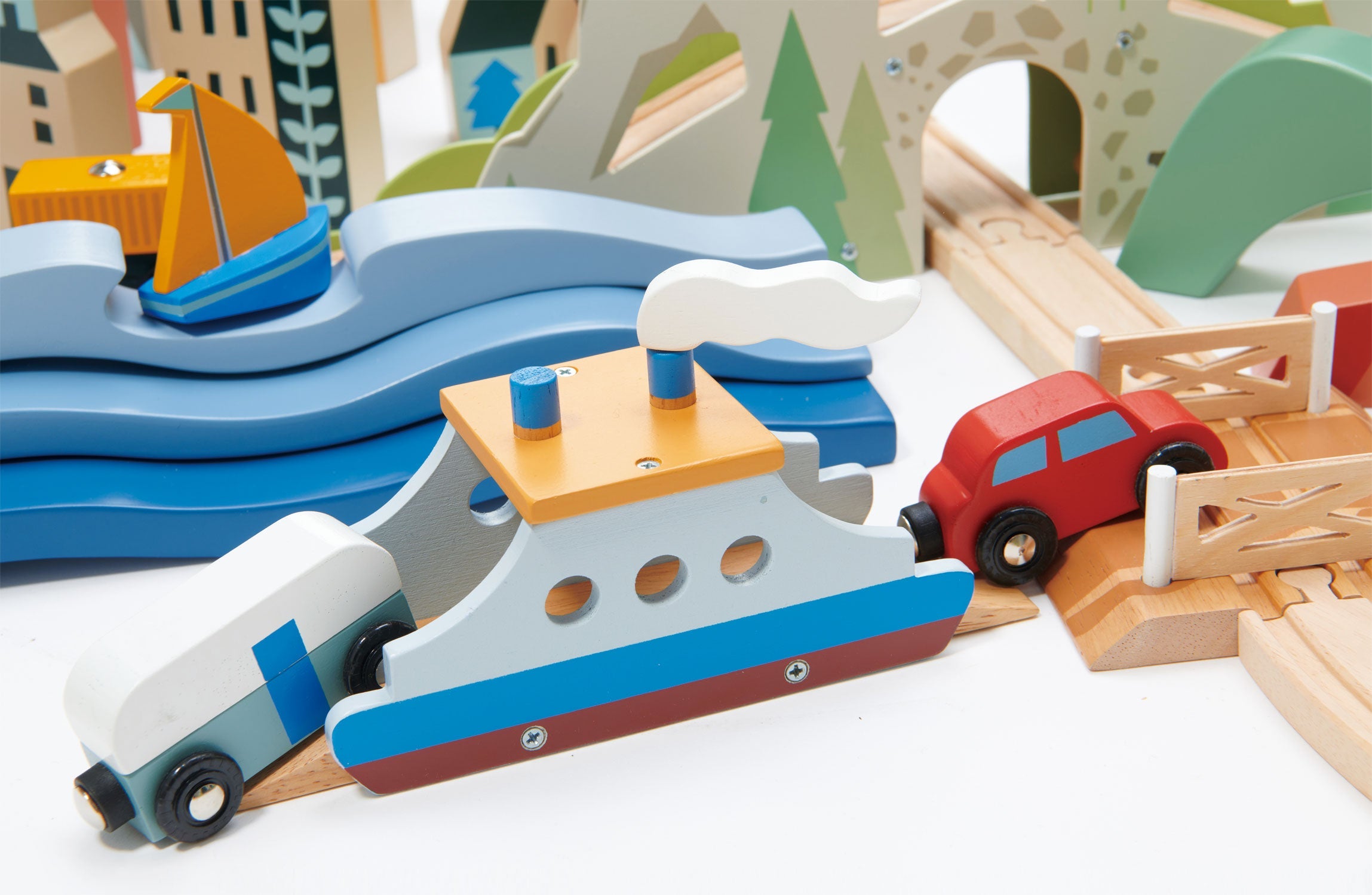 Tender Leaf Mountain View Train set | Playroom Avenue