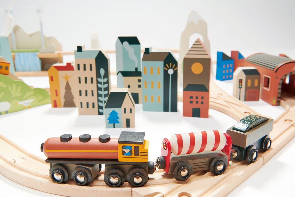 Tender Leaf Mountain View Train set | Playroom Avenue