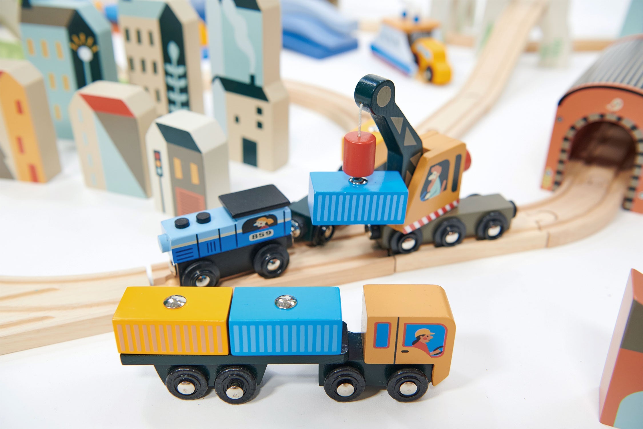 Tender Leaf Mountain View Train set | Playroom Avenue