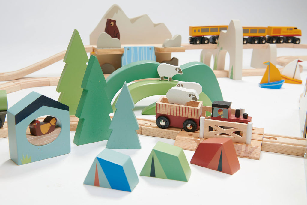 Tender Leaf Mountain View Train set | Playroom Avenue