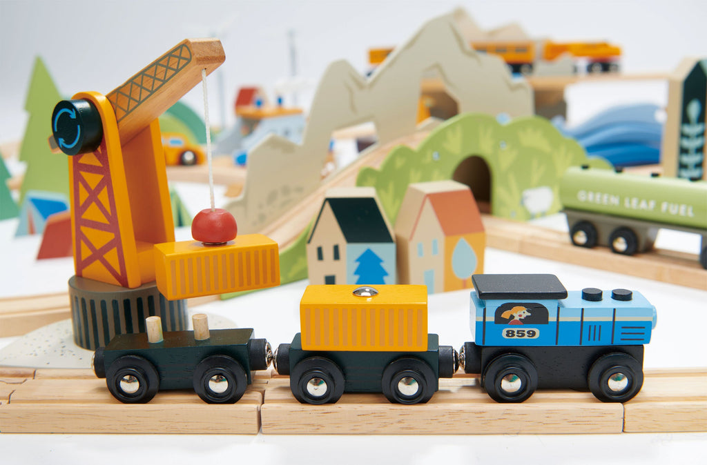 Tender Leaf Mountain View Train set | Playroom Avenue