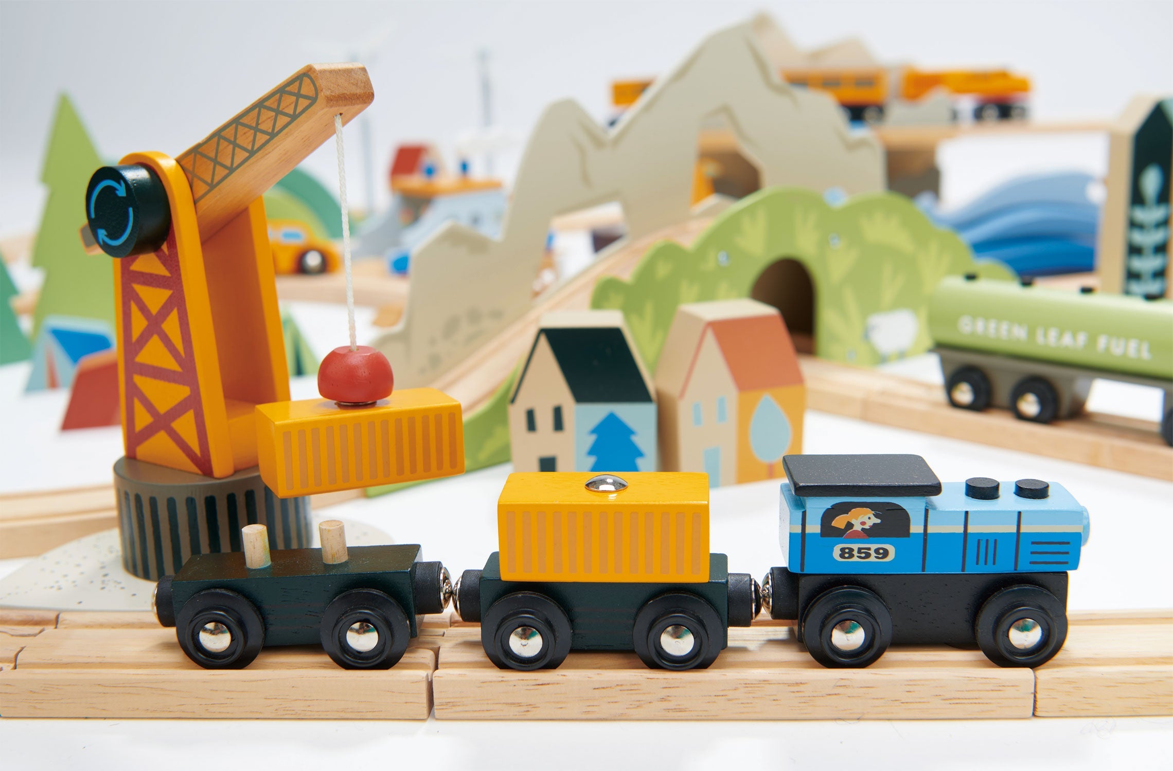 Tender Leaf Mountain View Train set | Playroom Avenue
