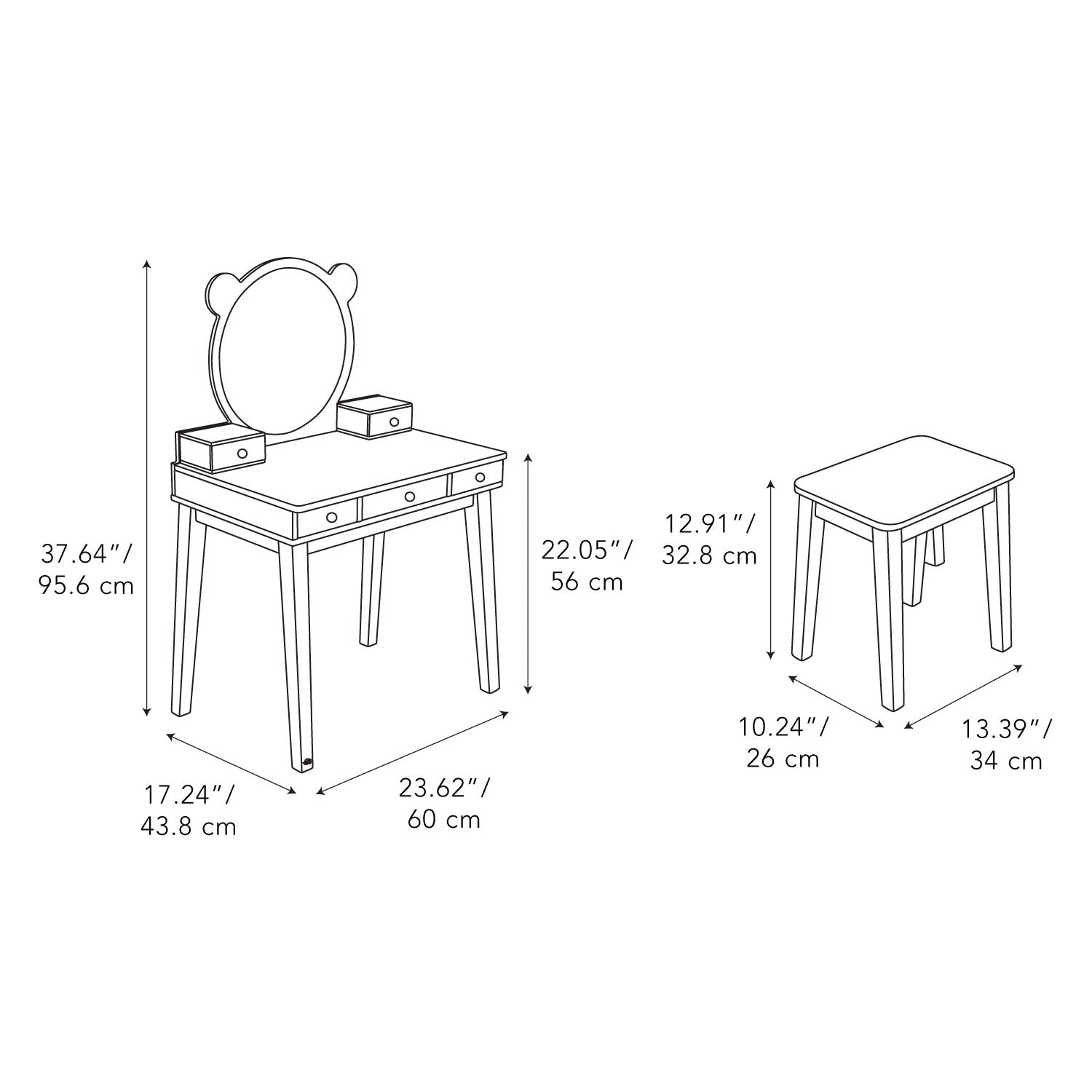 Tender Leaf Forest Dressing Table