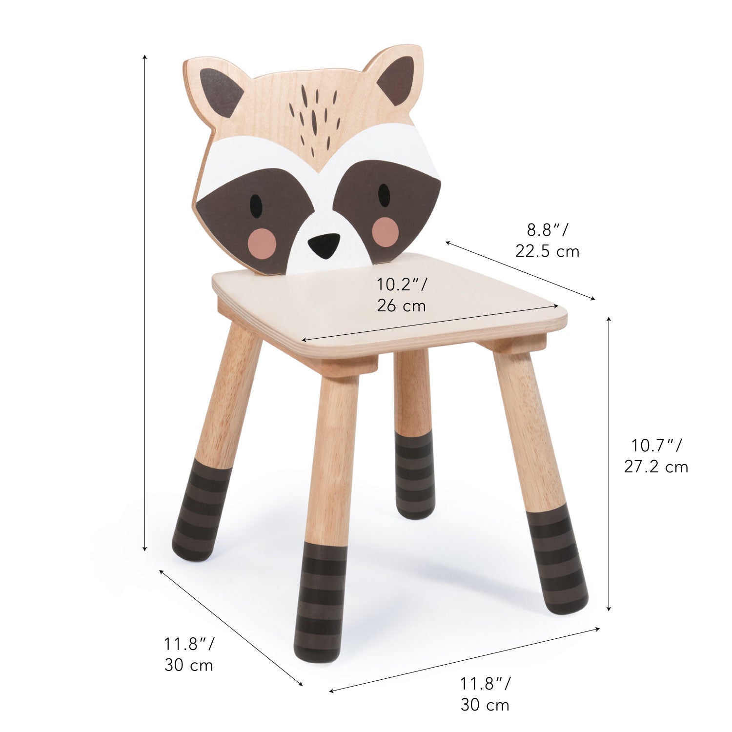 Tender Leaf Forest Raccoon Chair