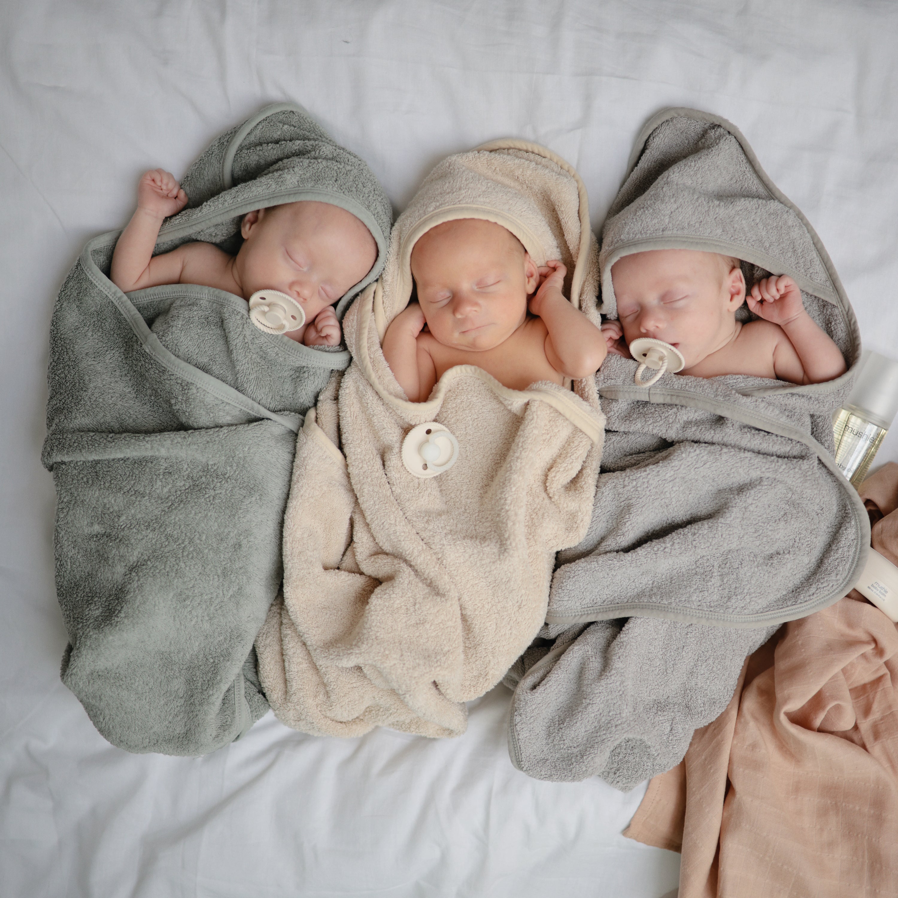 Mushie Organic Cotton Baby Hooded Towel | Playroom Avenue