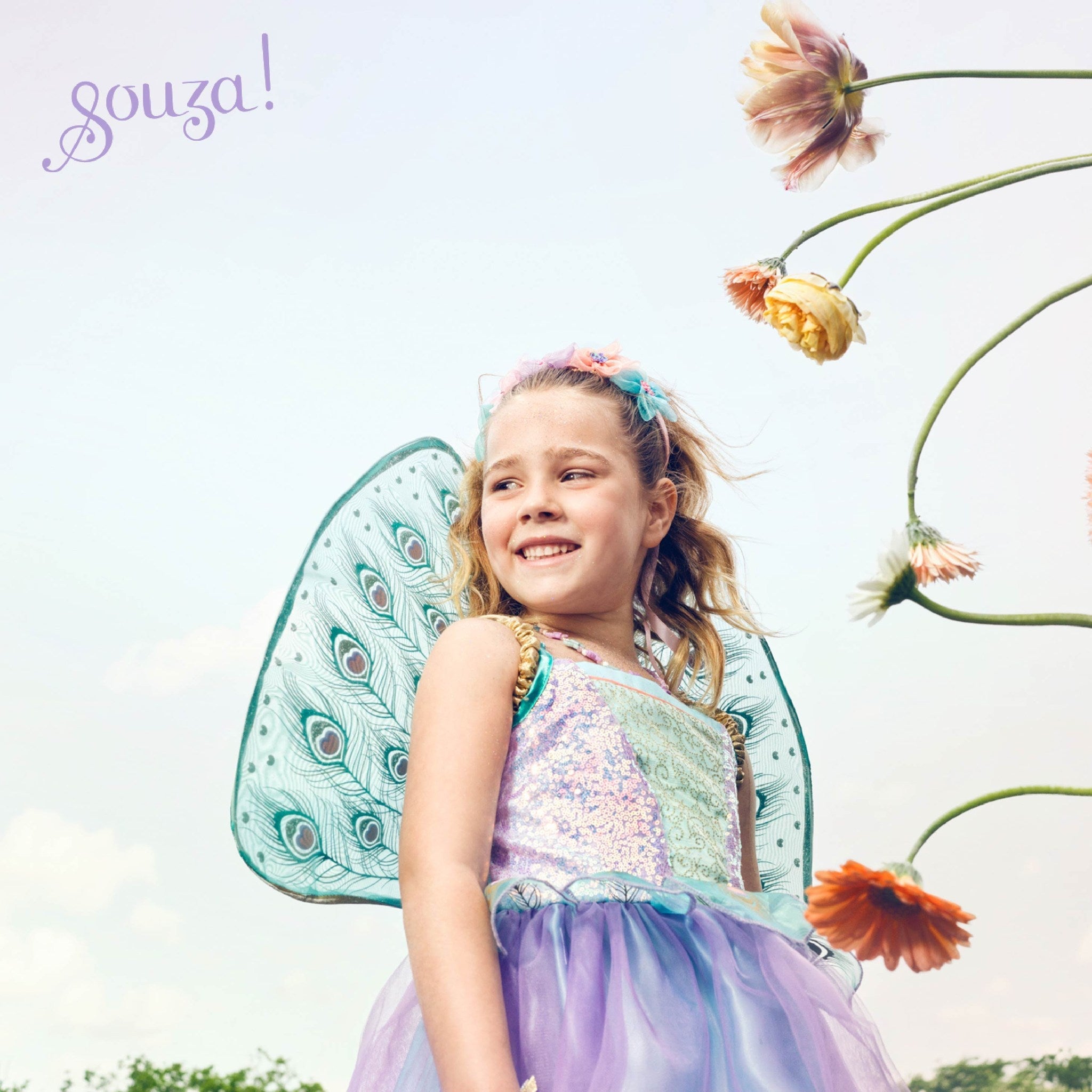 Souza Tamara Fairy Costume – Dress and Wings Set (multicolor) | Playroom Avenue
